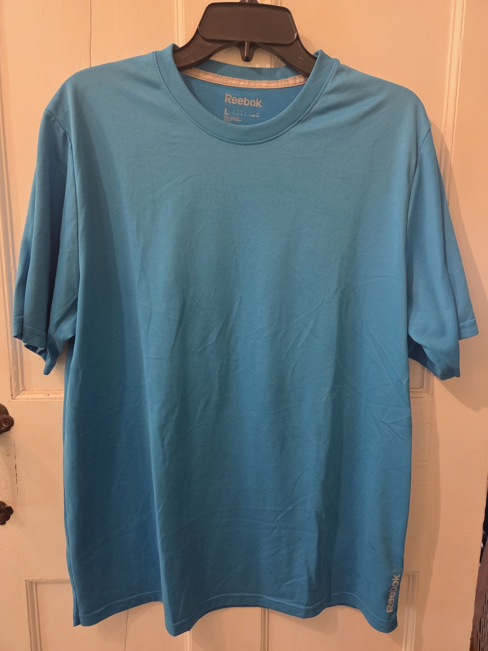 Reebok Men's Crew Neck T-Shirt in Aqua Blue